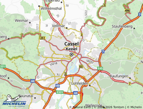 MICHELIN Kassel map - ViaMichelin