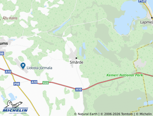 Mapa MICHELIN Smārdes pagasts - ViaMichelin