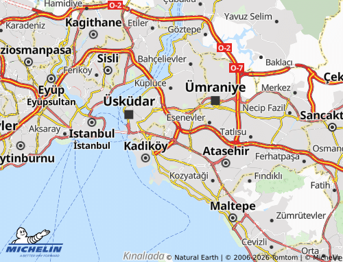 MICHELIN Acıbadem map - ViaMichelin