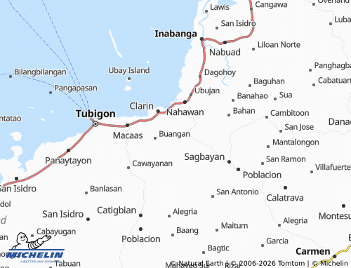 MICHELIN Tontunan map - ViaMichelin
