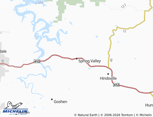 Kaart MICHELIN Spring Valley - ViaMichelin