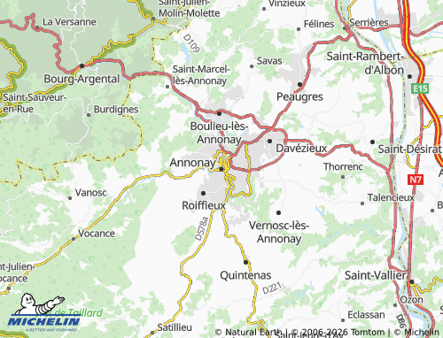 Mappa MICHELIN Annonay - ViaMichelin