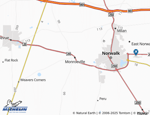MICHELIN-Landkarte Monroeville - ViaMichelin