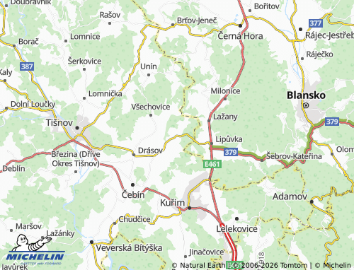 Kaart MICHELIN Nuzířov - ViaMichelin