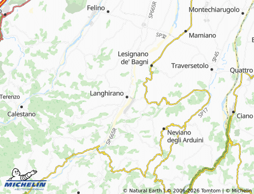 MICHELIN Langhirano map - ViaMichelin