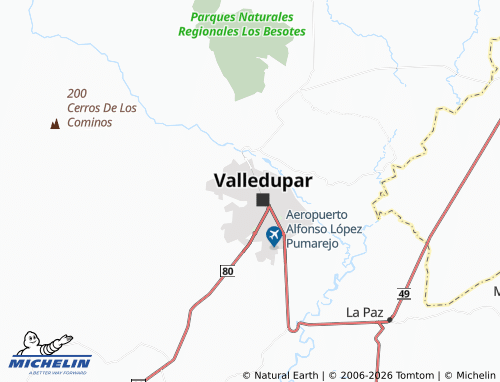 Carte MICHELIN El Amparo - ViaMichelin
