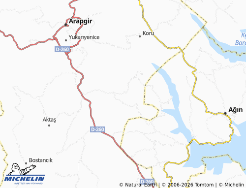 Mapa MICHELIN Onar - ViaMichelin