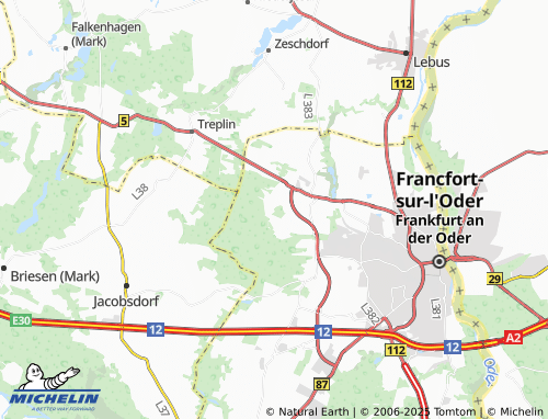 MICHELIN Schwarzer Berg map - ViaMichelin