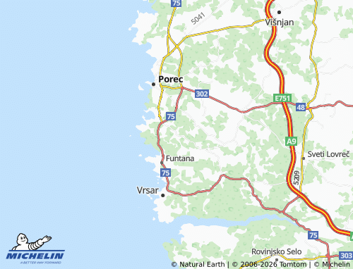 MICHELIN-Landkarte Mugeba - ViaMichelin