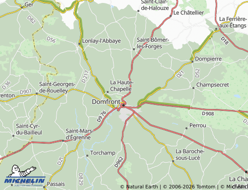 MICHELIN Le Pont de Caen map - ViaMichelin