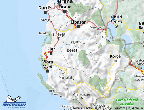 Mappa MICHELIN Berat - ViaMichelin