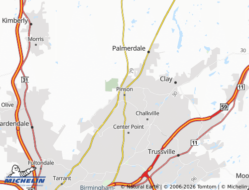 Carte MICHELIN Pinson - ViaMichelin