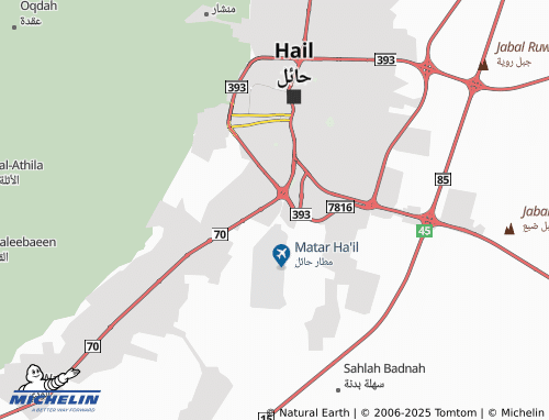 MICHELIN Hail International Airport map - ViaMichelin