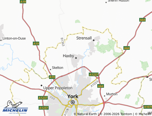Mappa MICHELIN Haxby - ViaMichelin