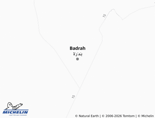 Kaart MICHELIN Badrah - ViaMichelin