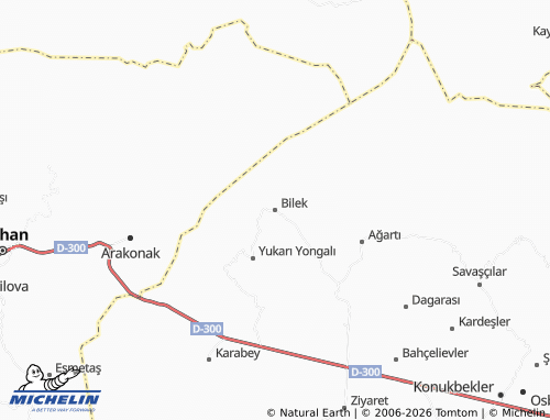 MICHELIN Bilek map - ViaMichelin