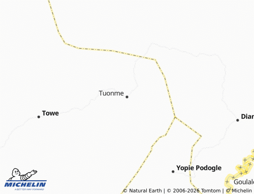 MICHELIN Botonwe map - ViaMichelin