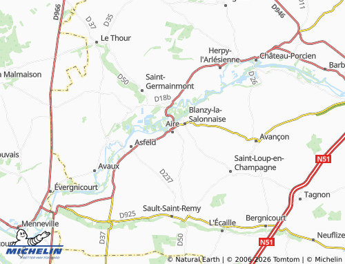 MICHELIN Aire map - ViaMichelin