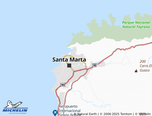 MICHELIN Santa Mónica map - ViaMichelin