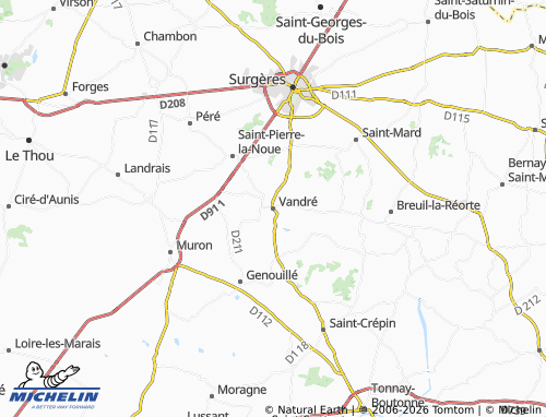 Mapa MICHELIN Vandré - ViaMichelin