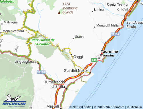MICHELIN Gaggi map - ViaMichelin