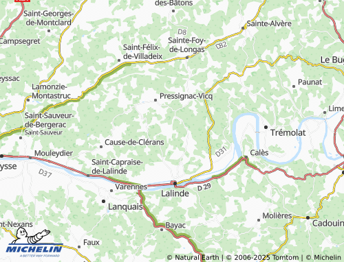 Mappa MICHELIN Sainte-Colombe - ViaMichelin