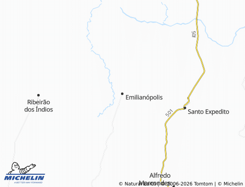 Mapa MICHELIN Emilianópolis - ViaMichelin