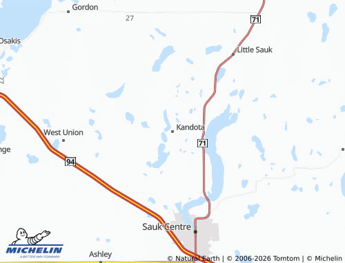 Carte MICHELIN Kandota - ViaMichelin