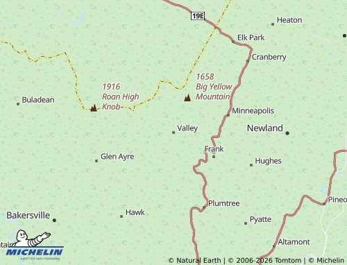 Carte MICHELIN Valley - ViaMichelin