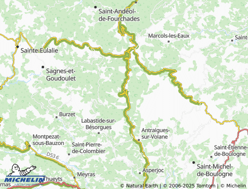 Mapa MICHELIN Laviolle - ViaMichelin