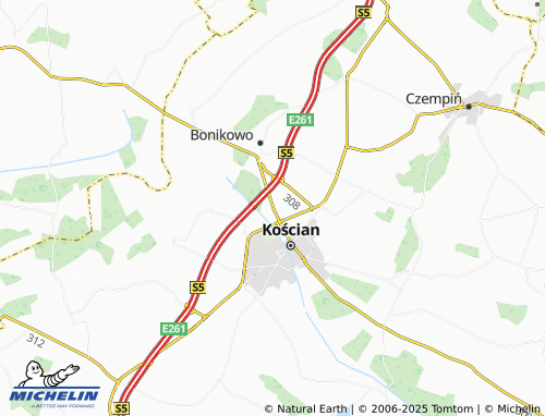 MICHELIN Kiełczewo map - ViaMichelin