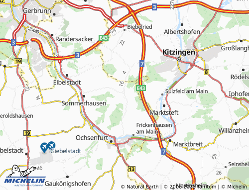 MICHELIN-Landkarte Erlach - ViaMichelin