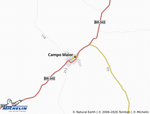 MICHELIN Campo Maior map - ViaMichelin