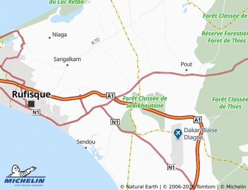 Mappa MICHELIN Tindi Golo - ViaMichelin