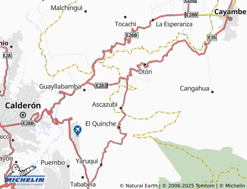 Kaart MICHELIN San Juan de Ascázubi - ViaMichelin