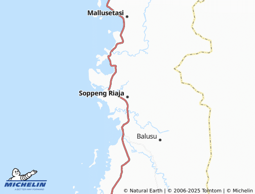 MICHELIN Soppeng Riaja map - ViaMichelin
