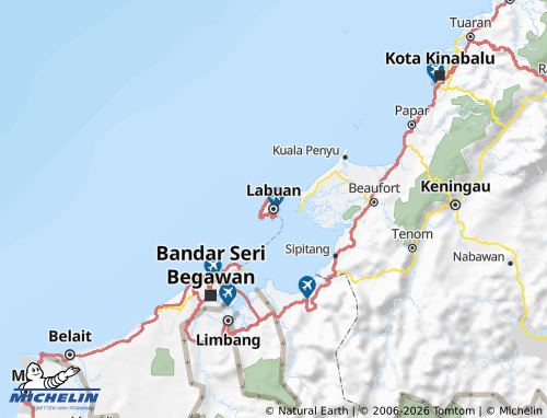 MICHELIN-Landkarte Wilayah Persekutuan Labuan - ViaMichelin