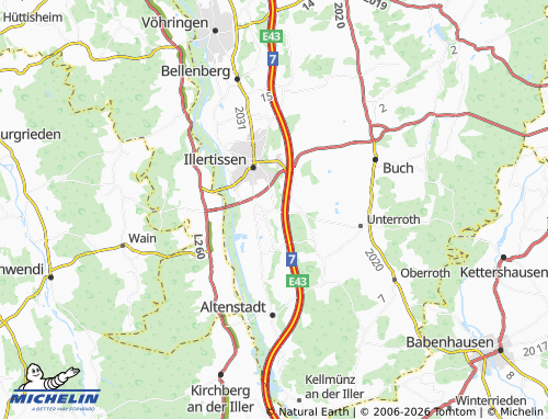 MICHELIN Jedesheim map - ViaMichelin