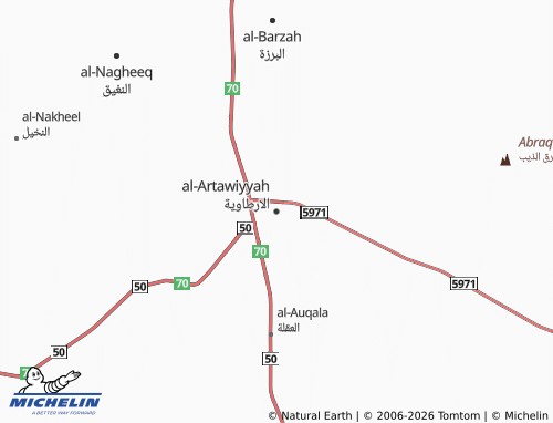MICHELIN-Landkarte al-Artawiyyah - ViaMichelin
