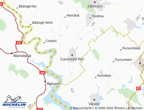 MICHELIN-Landkarte Cuconeștii Noi - ViaMichelin