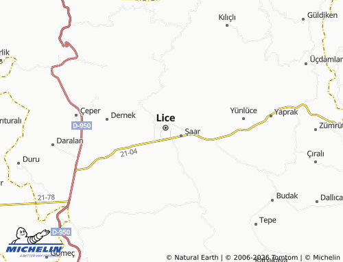 MICHELIN Yeşilburç map - ViaMichelin