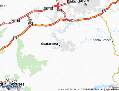 Mapa MICHELIN Guararema - ViaMichelin