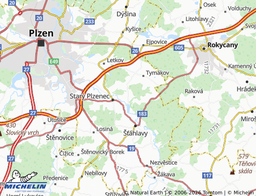 Mapa MICHELIN Sedlec - ViaMichelin