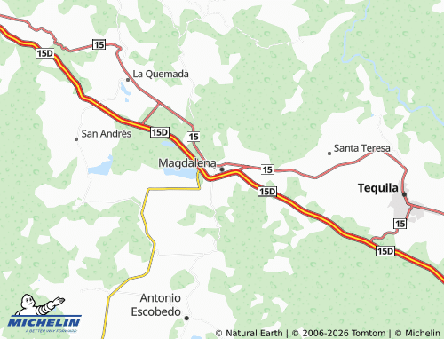 MICHELIN Magdalena map - ViaMichelin