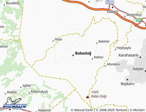 Mapa MICHELIN Gündoğdu - ViaMichelin