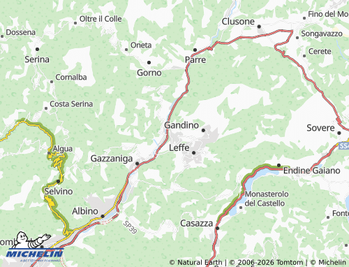 Mappa MICHELIN Casnigo - ViaMichelin