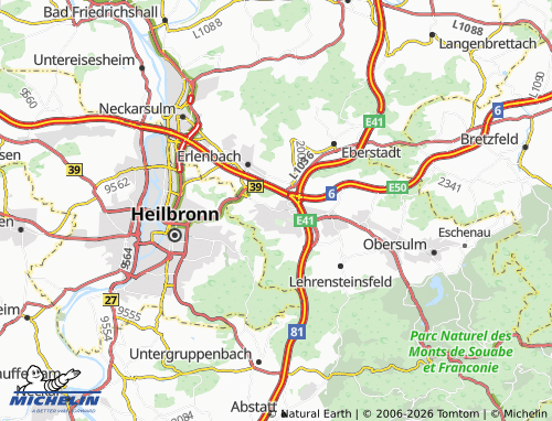 Mapa MICHELIN Weinsberg - ViaMichelin
