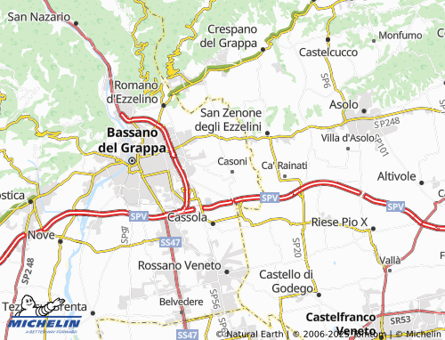 MICHELIN Canova map - ViaMichelin