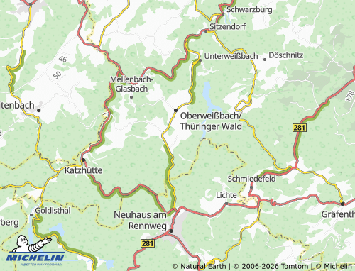MICHELIN Deesbach map - ViaMichelin