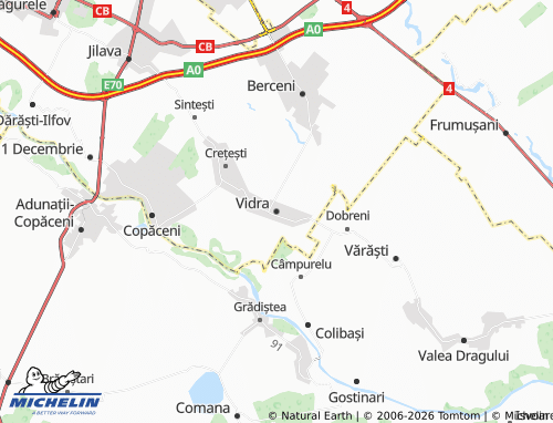 Carte MICHELIN Vidra - ViaMichelin